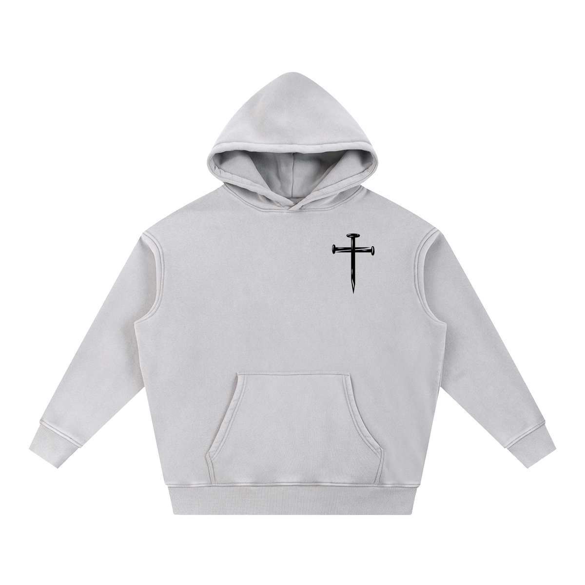 Snow Wash Fleece Oversize Hoodie