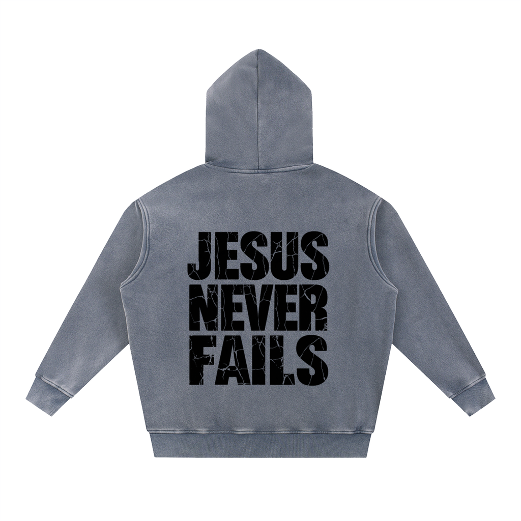 Snow Wash Fleece Oversize Hoodie