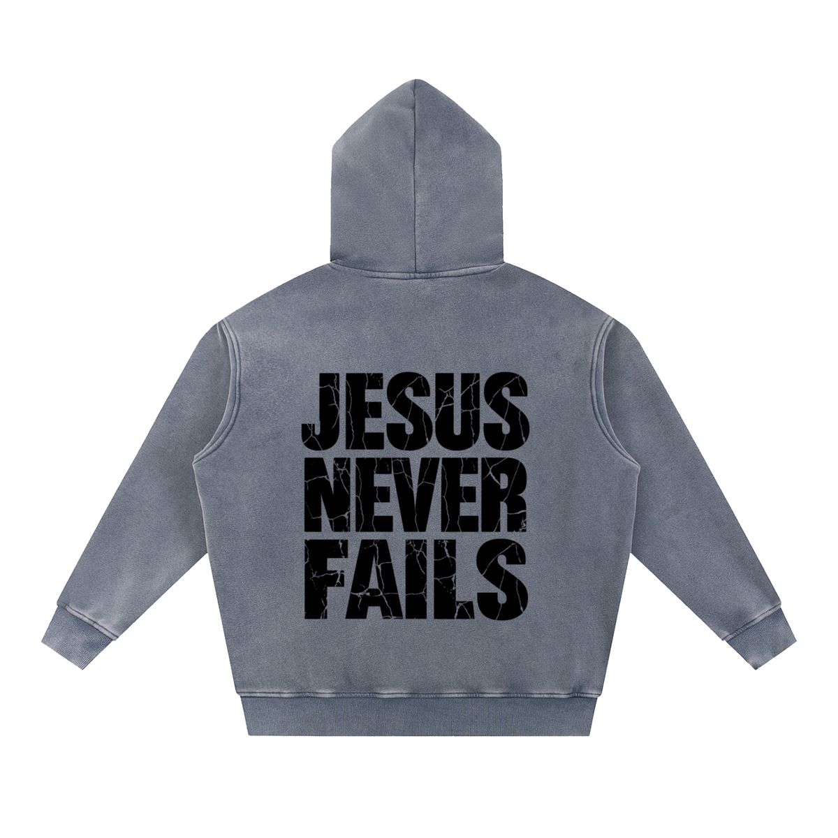 Snow Wash Fleece Oversize Hoodie