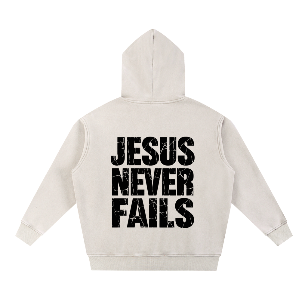 Snow Wash Fleece Oversize Hoodie