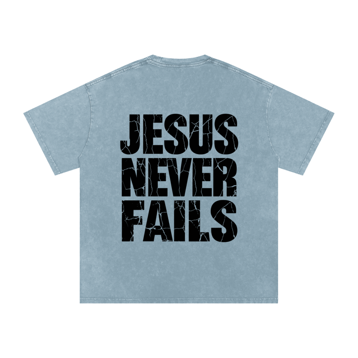 Snow Washed Oversized Cotton T-Shirt