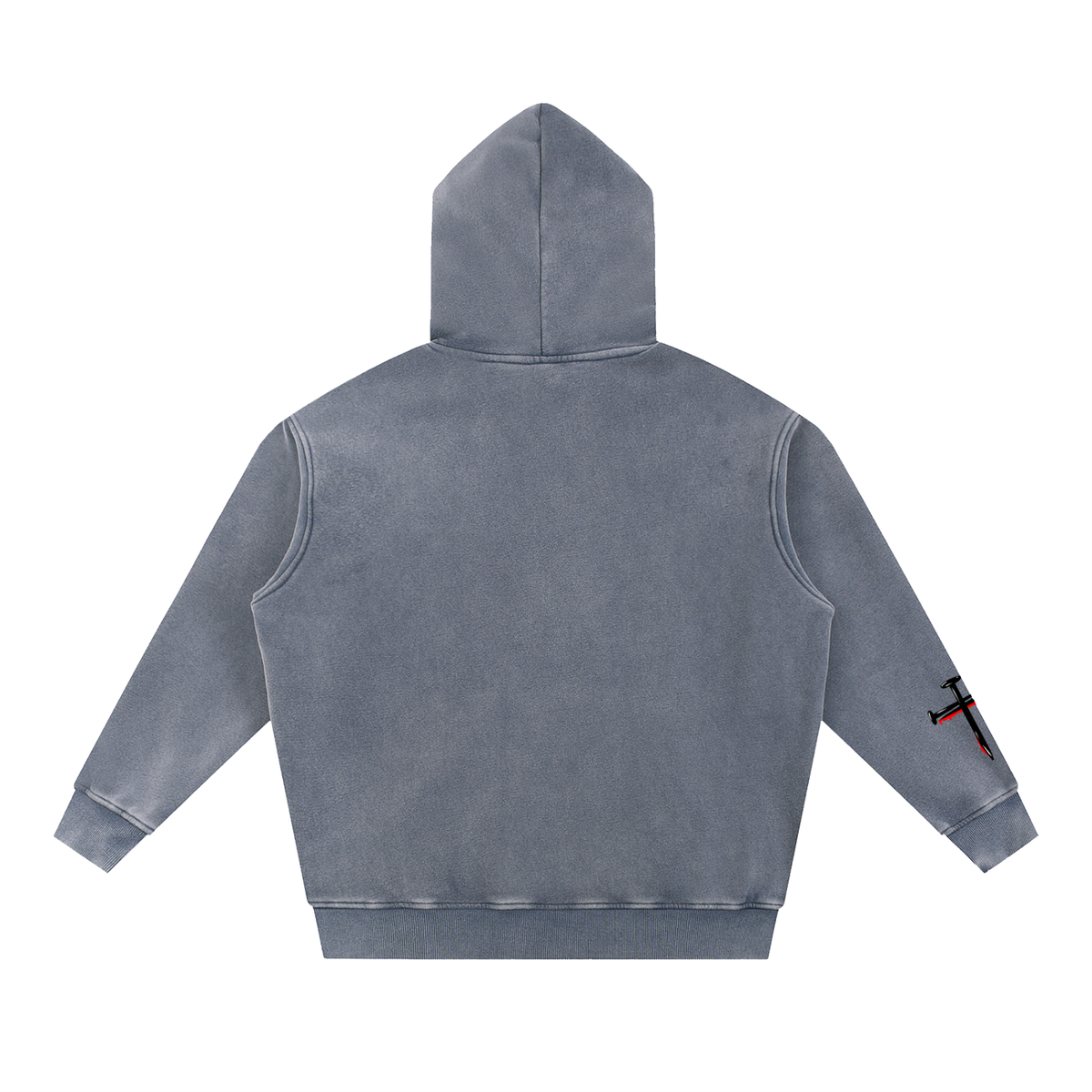Snow Wash Fleece Oversize Hoodie