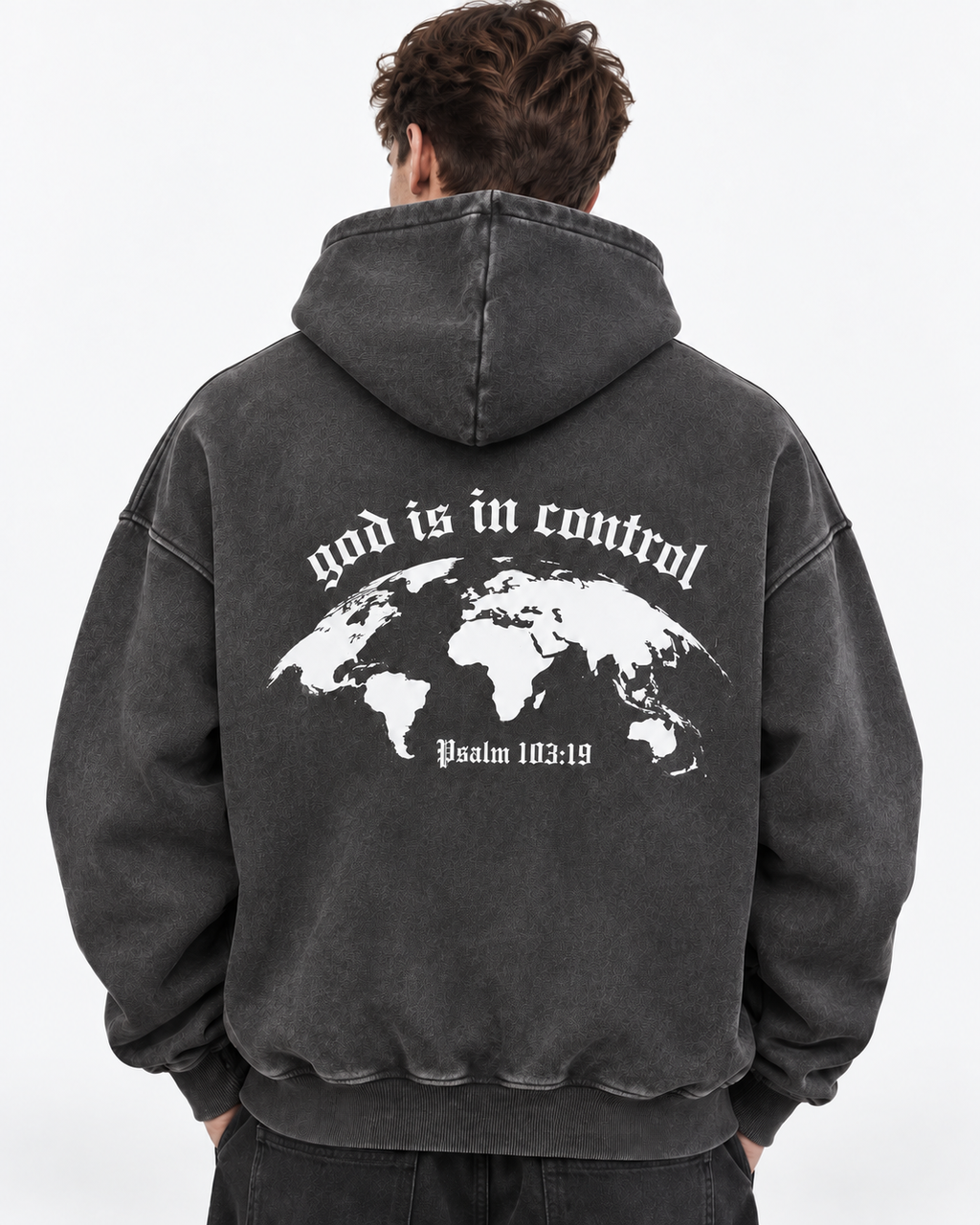 God Is in Control Oversized Hoodie