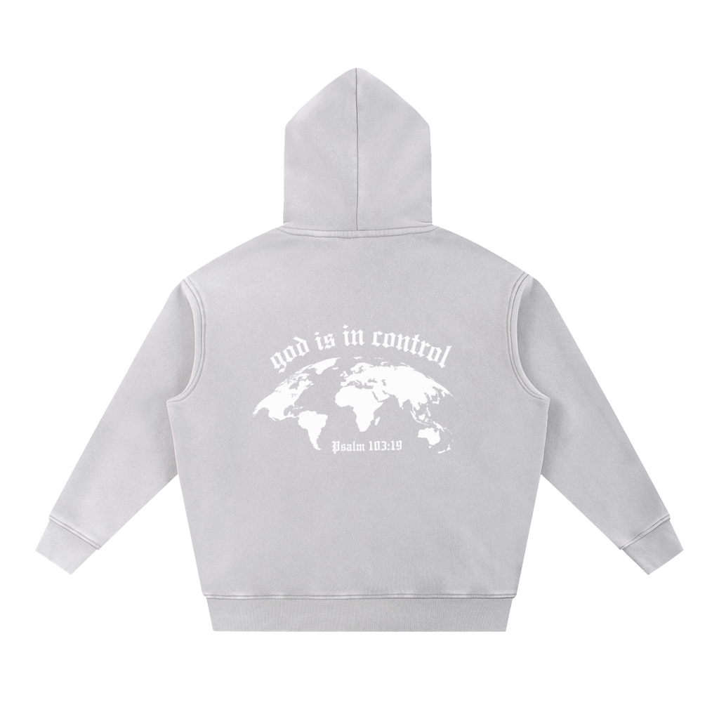 Snow Wash Fleece Oversize Hoodie