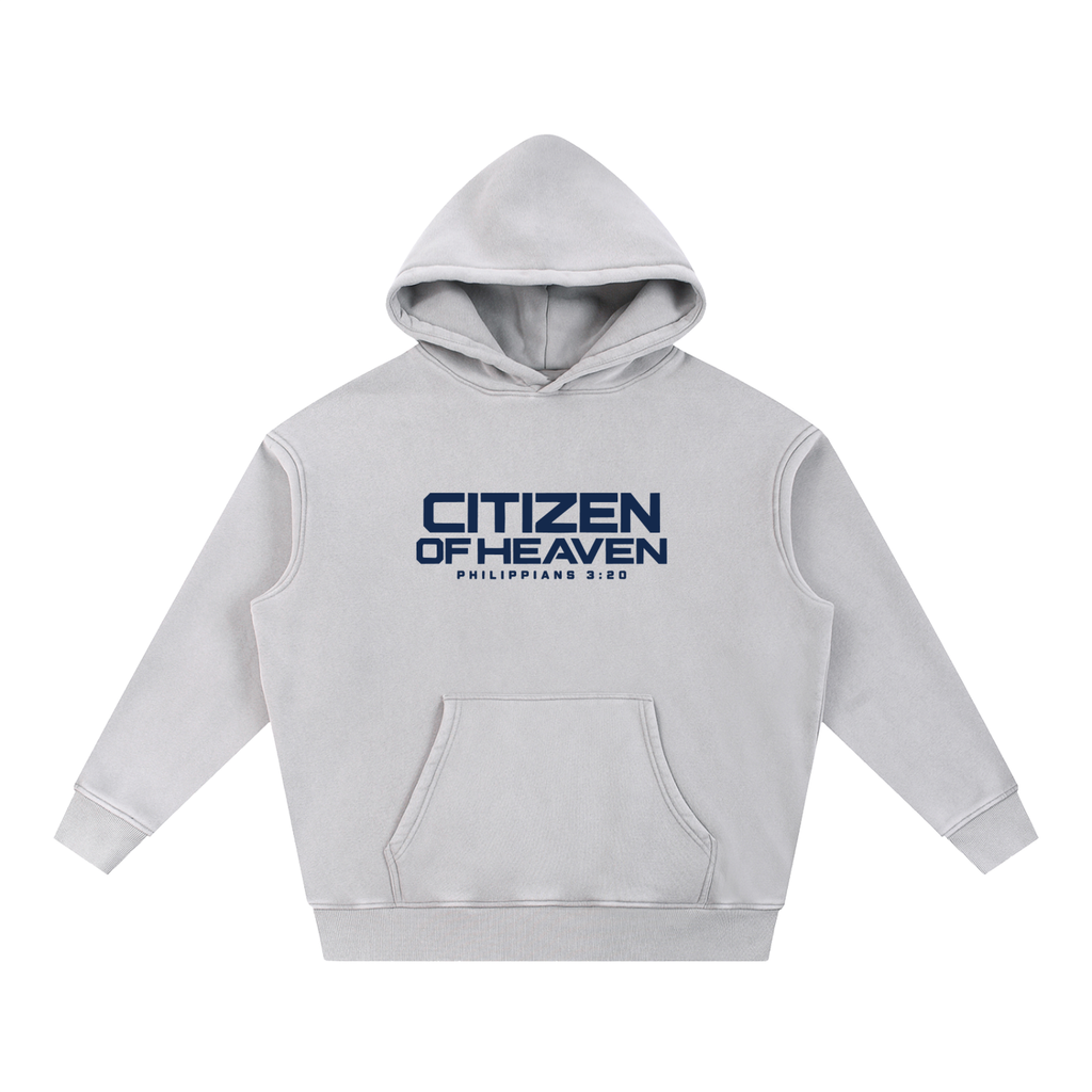 Snow Wash Fleece Oversize Hoodie