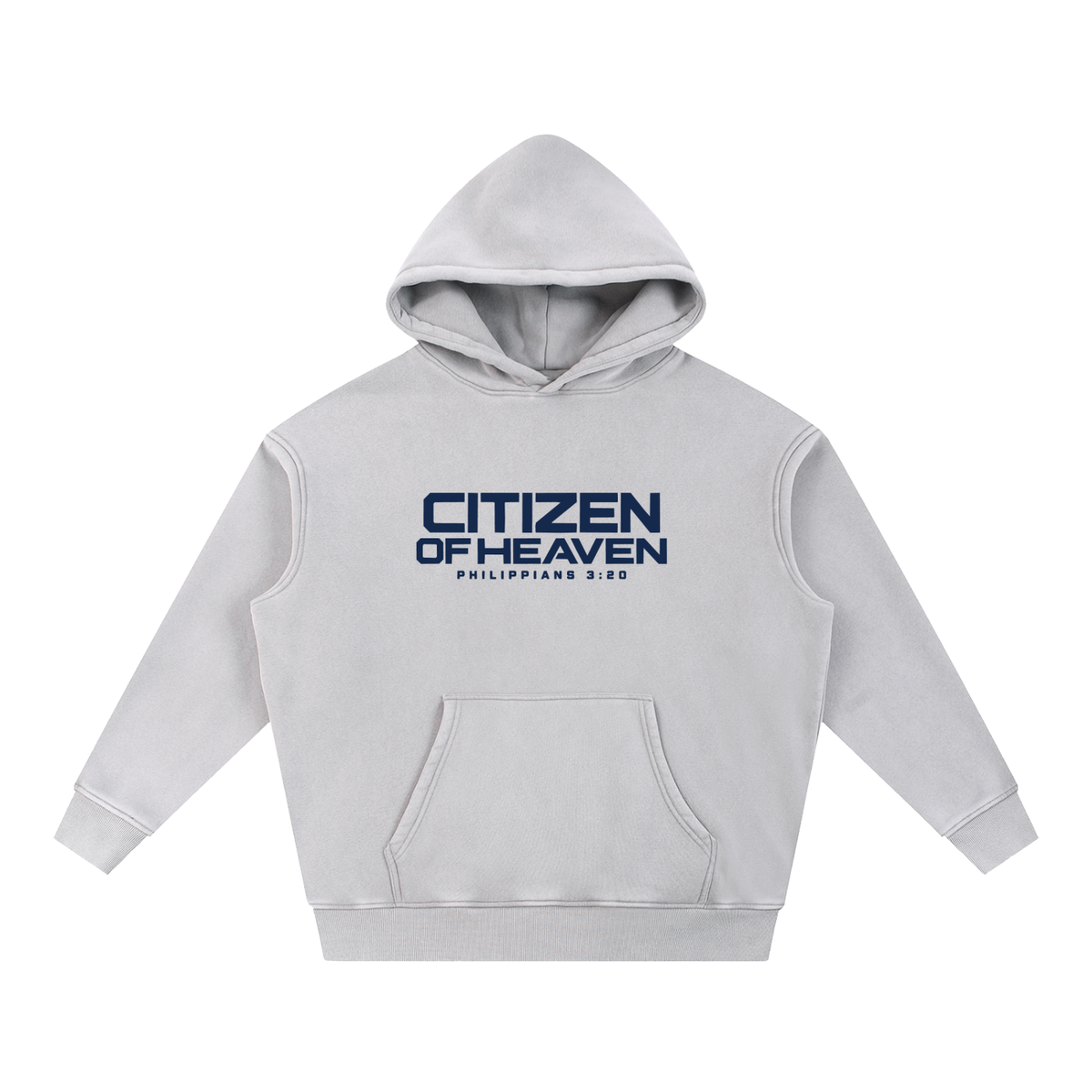 Snow Wash Fleece Oversize Hoodie