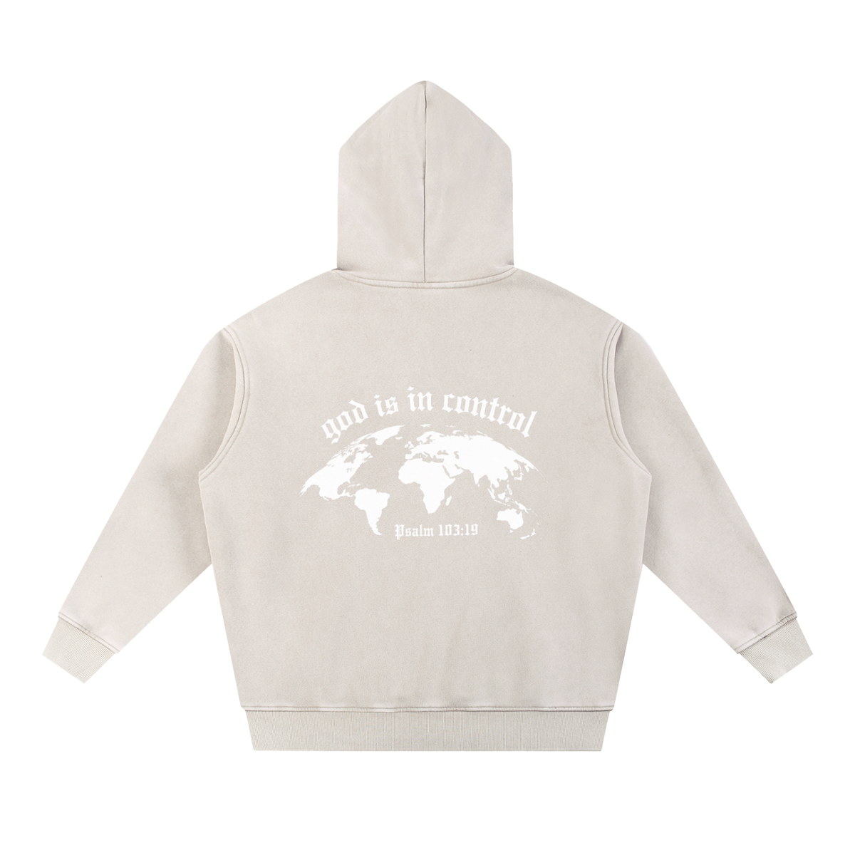 Snow Wash Fleece Oversize Hoodie