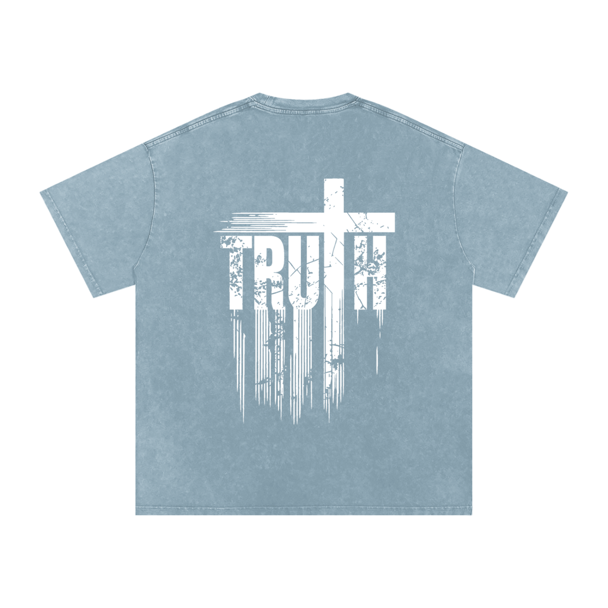 Snow Washed Oversized Cotton T-Shirt