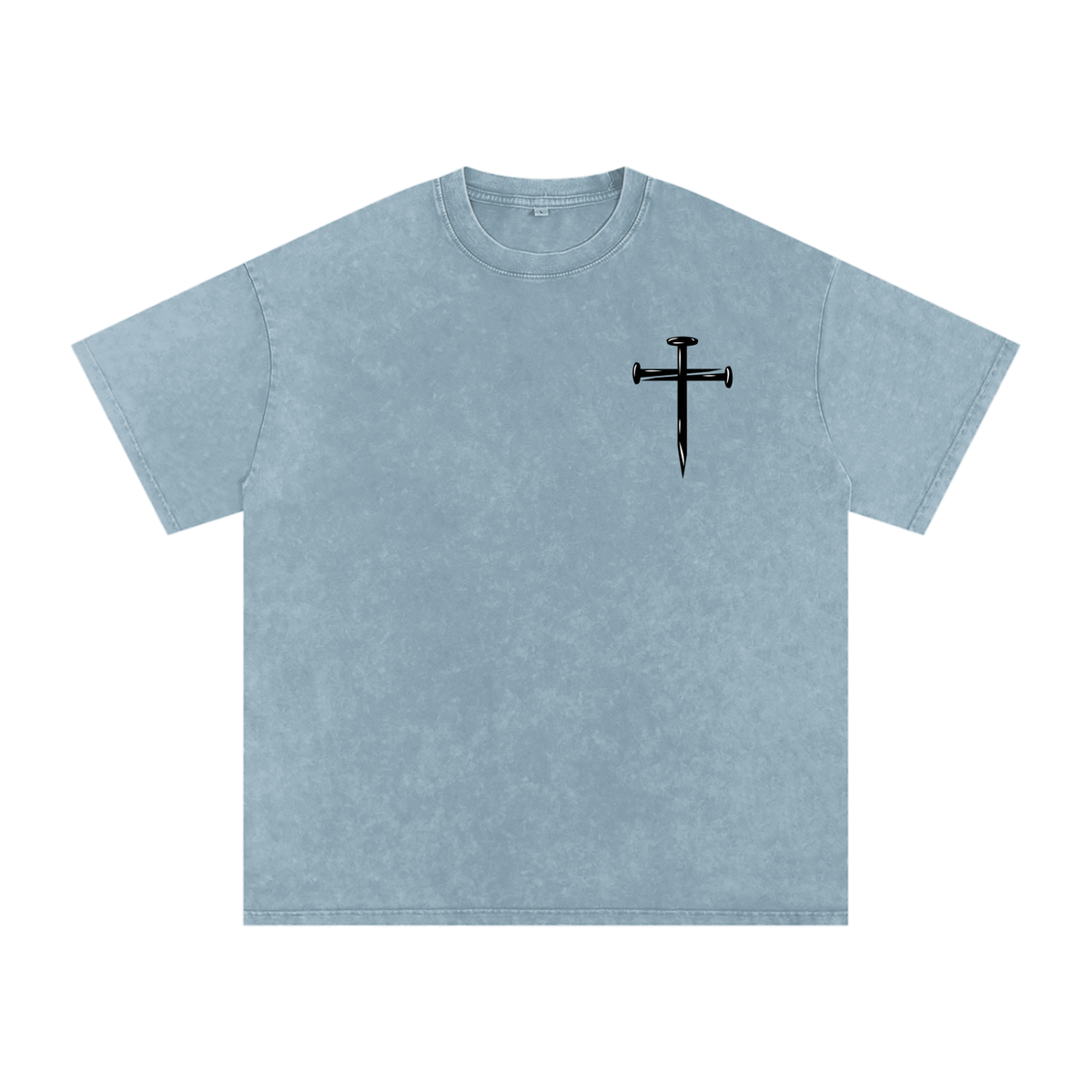 Snow Washed Oversized Cotton T-Shirt