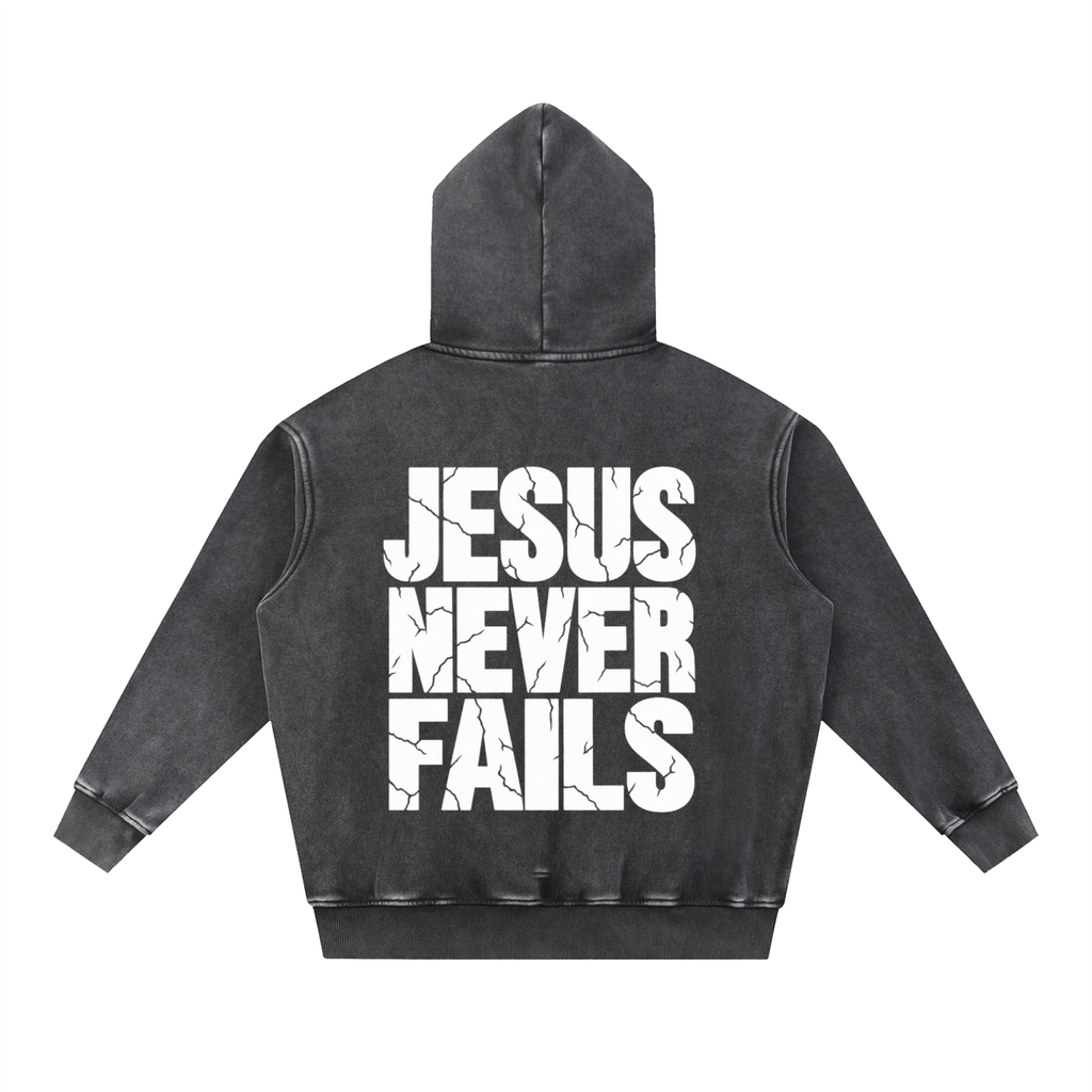 Snow Wash Fleece Oversize Hoodie